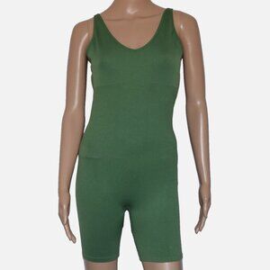 NWOT PINK Active Victoria's Secret Green Sleeveless Athletic Romper Size S